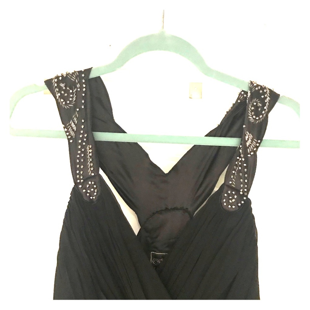 Black Studded evening gown